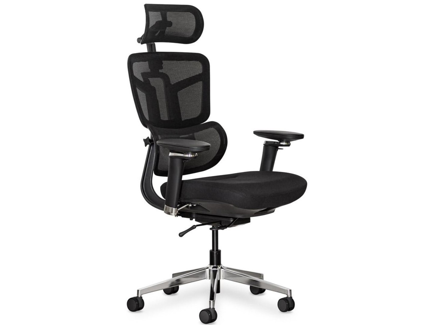 Крісло офісне Mealux S4 Air Fabric Black (HF-S4 F/B) — фото 1